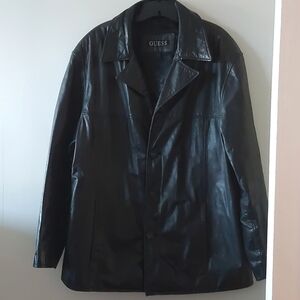Guess leather vintage men jacket size L